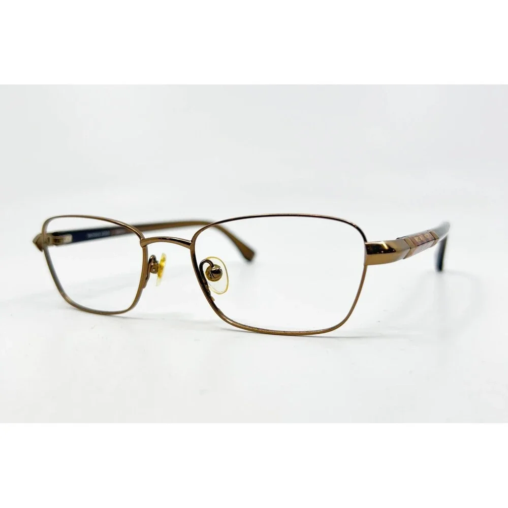 Michael Kors Eyeglasses Womens Brown MK357 Metal Rectangular 49-17-135